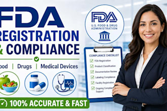 handle fda registration and compliance for food drug and medical device