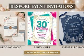 design elegant invitations dor wedding, parties, and events