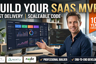 build a full stack saas mvp with next js nuxt js and node js