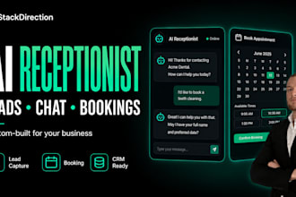 build an ai receptionist for leads and bookings