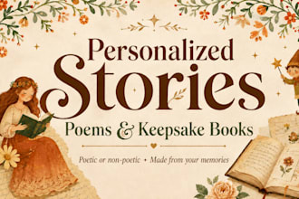 write a personalized story, poem or keepsake book