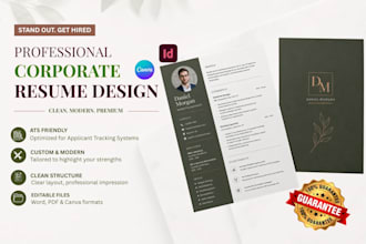 design, write corporate resume, brand identity booklet, annual business report
