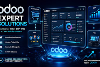 design custom odoo website, design odoo ecommerce, odoo erp, crm, pos website