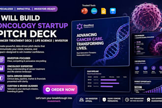build oncology startup pitch deck cancer treatment deck life science investor