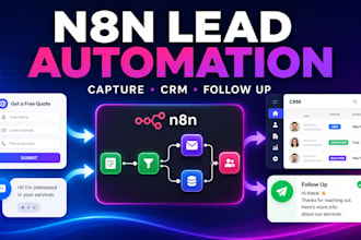 setup n8n CRM automation, n8n lead generation automation, n8n lead follow up