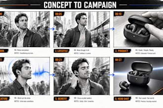 create professional storyboards for commercials video ads brand campaigns