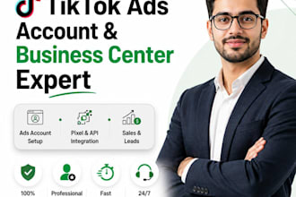 create tiktok ad account and tiktok business center