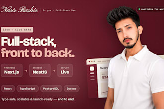 build your saas mvp full stack with nextjs frontend and nestjs backend