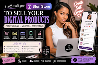 create stan store to sell digital products ebooks courses coaching