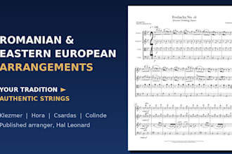 arrange romanian and eastern european folk music for your ensemble