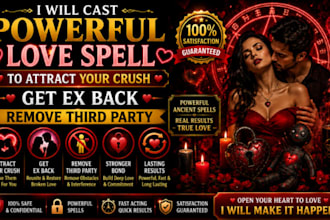 cast powerful love spell to attract your crush, get ex back, remove third party