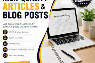 write SEO articles and blog posts