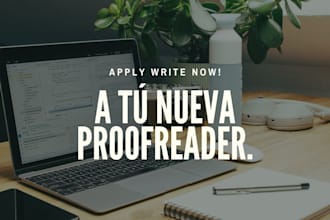 traduciré, editaré y corregiré tus textos al español