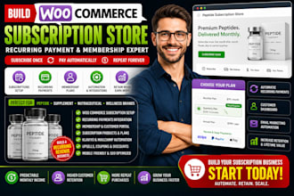 build peptide woocommerce subscription store recurring payment membership