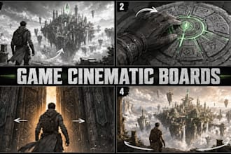 create game cinematic storyboards for cutscenes trailers indie developers