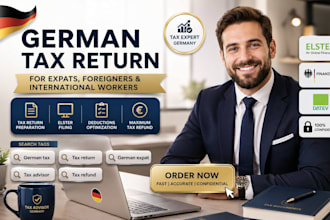 prepare german tax return for expats, foreigners and international workers
