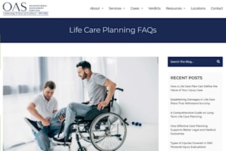 design wix life care planner website healthcare planner patient advocacy website