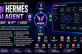 fix hermes ai agent obsidian memory dashboard qwen3 automation second brain
