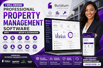 design and build property management software setup and automation