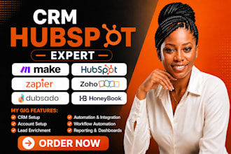 setup hubspot pipedrive monday crm honeybook zapier twilo make slack dubsado