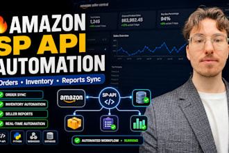 automate amazon orders, inventory sync and seller reports using sp API