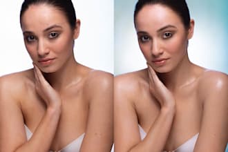 do realistic portrait retouching in photoshop