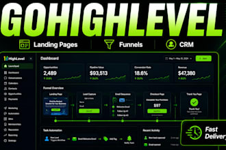 build a gohighlevel landing page or sales funnel