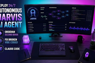 deploy 24 7 autonomous jarvis ai agent obsidian second brain vibe coded openclaw