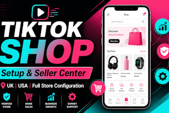 setup tiktok shop UK store, seller center and tiktok shop manager