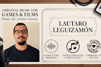 compose costum original music for your videogame or film