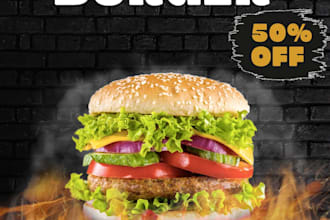 design premium food flyers and product advertisement posters