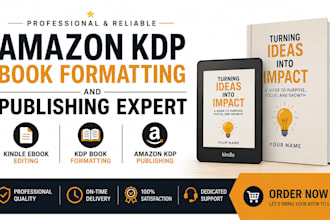 do amazon KDP book formatting, kindle ebook editing, and amazon KDP publishing