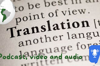 translate, localize, and subtitle english video or audio into spanish