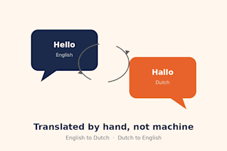 translate english to dutch and dutch to english manually