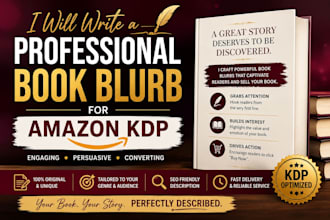 write a professional book blurb for amazon KDP