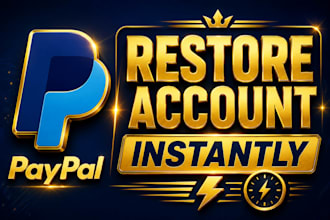 restore your paypal limitation, banned accounts restoration immediately
