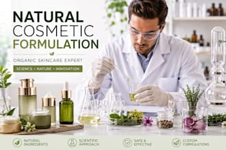 be your cosmetic formulation scientist for natural skincare products