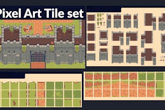 do pixel art tileset pixel art background pixel character sprite sheet game art