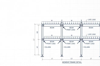 do structural calculations for beams, columns, and slabs