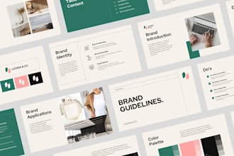 design art direction logo and branding board style guide for business