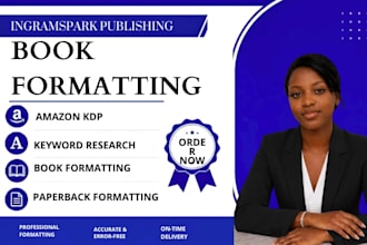 format, publish, and upload your book