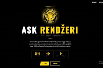build a react website for your club, business or organization