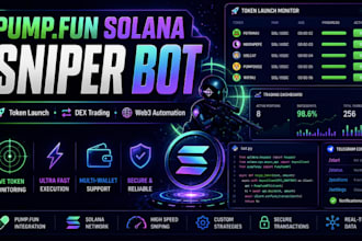 build pump fun solana sniper bot for token launch trading automation