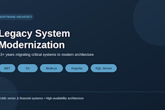 modernize your legacy dotnet or nodejs system architecture