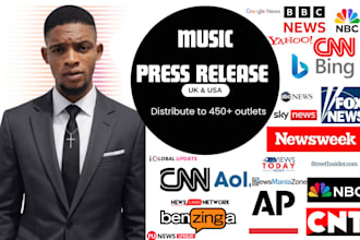 distribute your music press release to major UK and global music sites