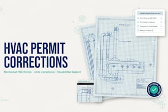 hvac permit correction, mechanical plan review response and code compliance