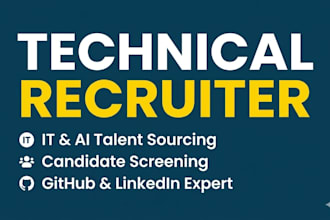 do technical recruitment and IT talent sourcing