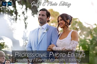 profissionally edit your wedding photos in lightroom