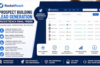 setup rocketreach prospect building lead generation rocketreach email finder