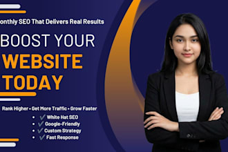 manage complete SEO for your website monthly